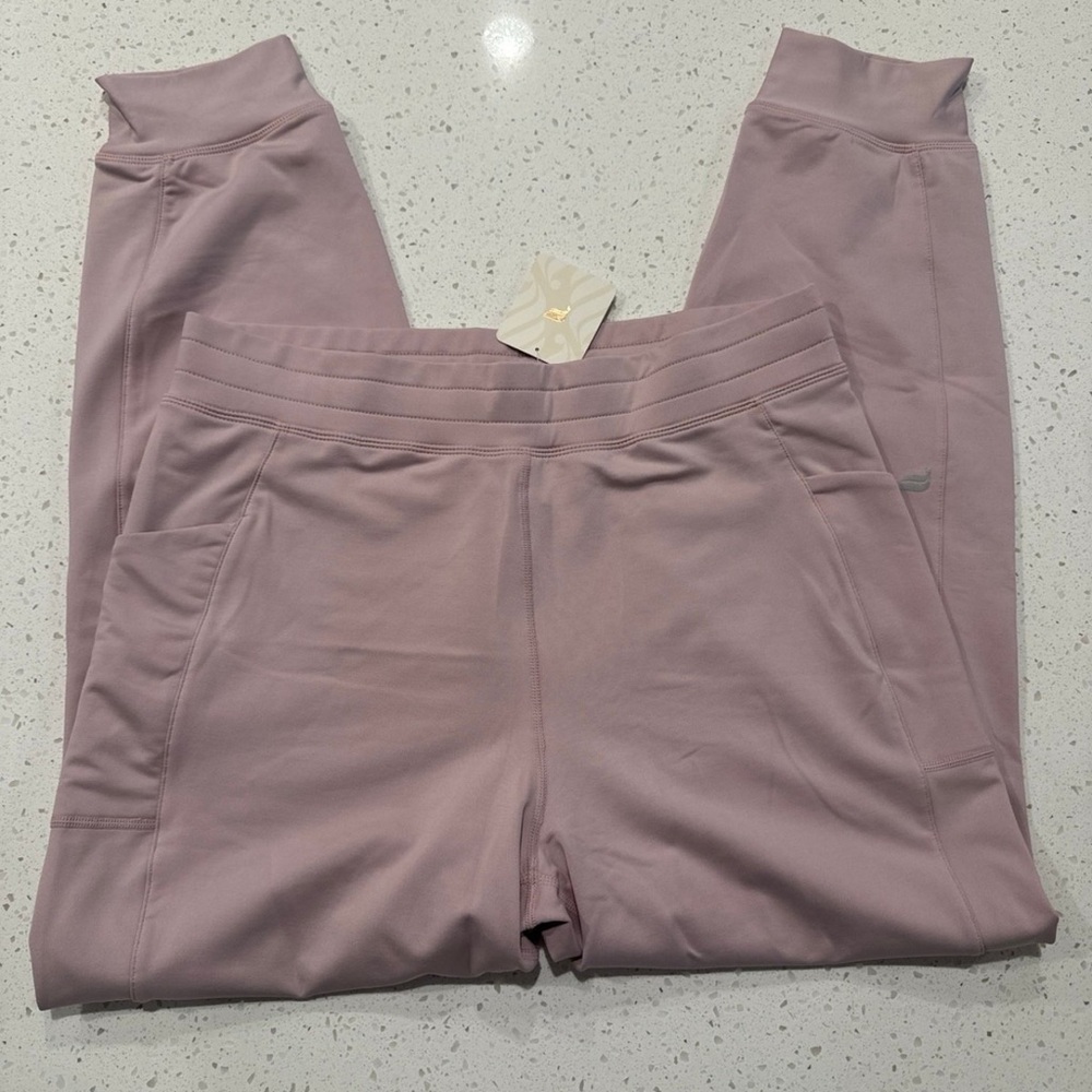 Fabletics Mauve Leggings Joggers  women’s size large BNWT